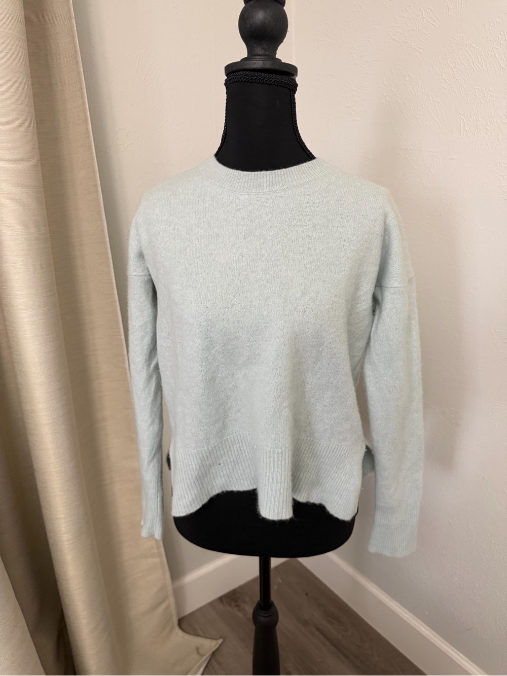 Theory Light Blue Crewneck Sweater